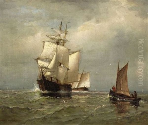 At Sea Oil Painting by Johnson, Marshall