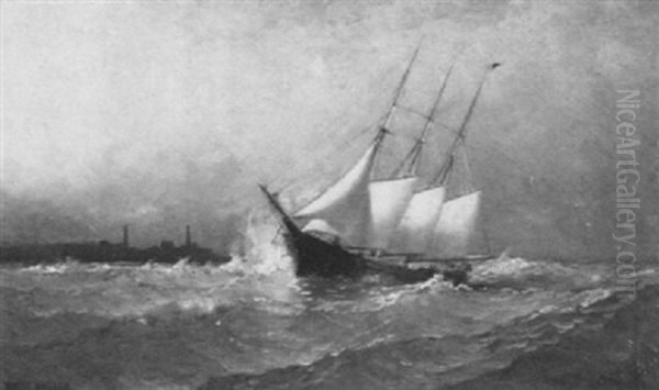 Off Twin Lights Oil Painting by Johnson, Marshall