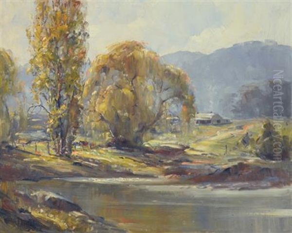 Autumn Light Oil Painting by Robert Johnson