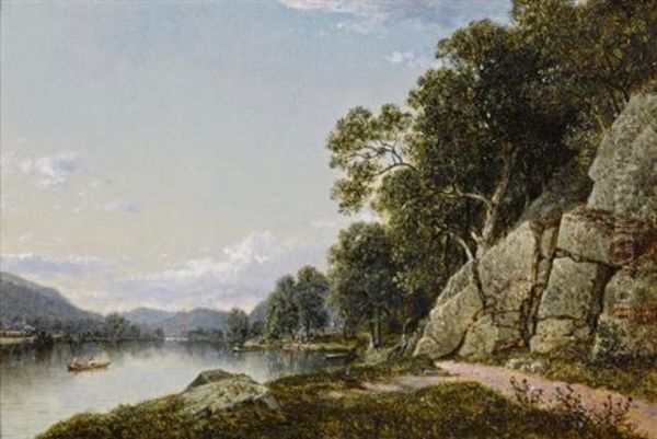 A Scene At Ramapo, New York Oil Painting by David Johnson