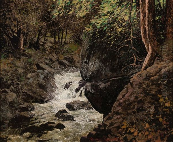 Angler's Dream Oil Painting by Francis Hans Johnston