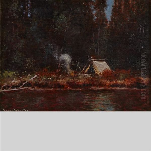 Twilight Oil Painting by Francis Hans Johnston