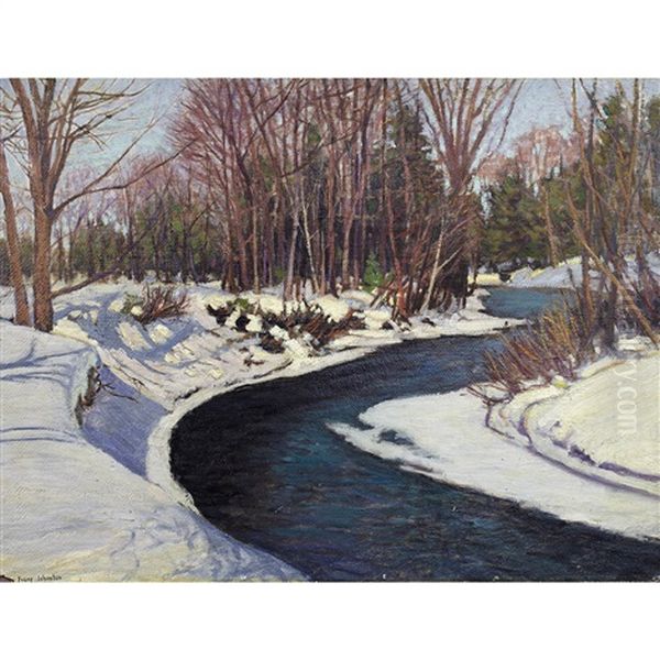 Winter Near Huntsville Oil Painting by Francis Hans Johnston