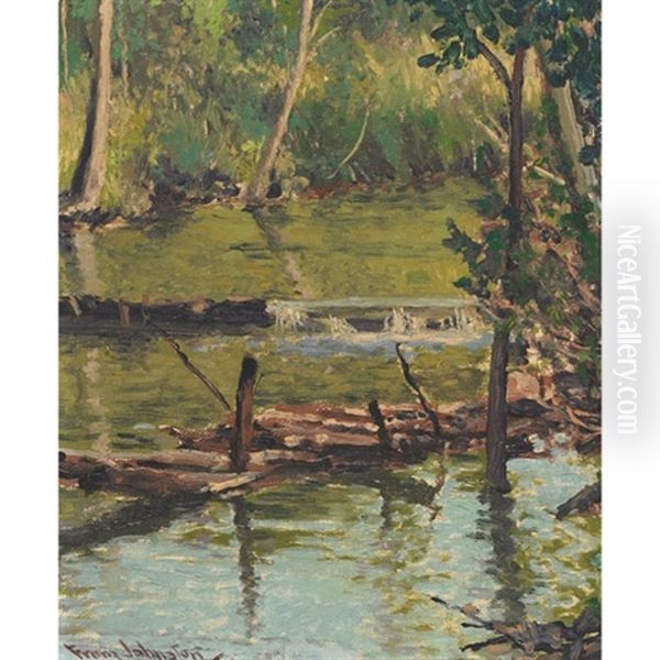 Back Of The Grange Oil Painting by Francis Hans Johnston