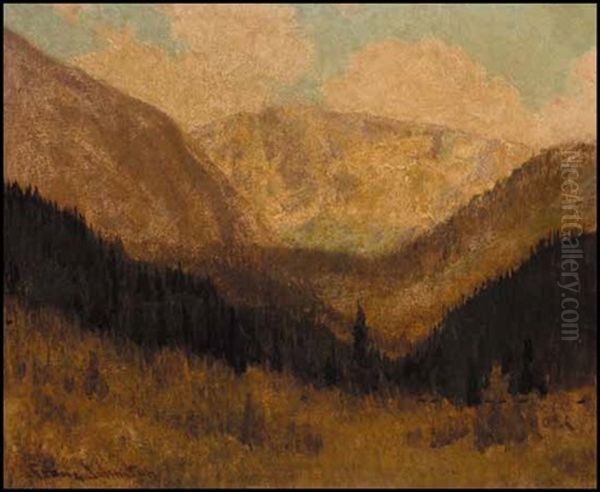 Asulkan Glacier Oil Painting by Francis Hans Johnston