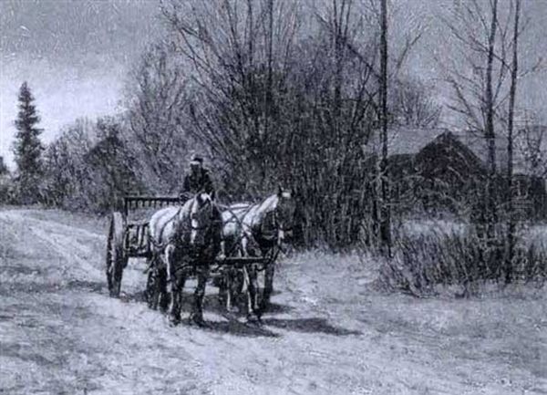 Off To The Fields Oil Painting by Francis Hans Johnston