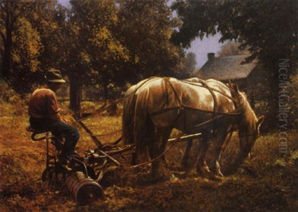 Land Of Contentment Oil Painting by Francis Hans Johnston