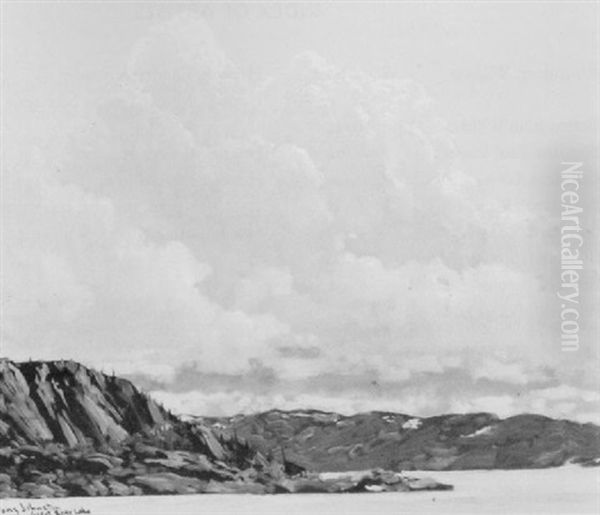Thunder Clouds Over Great Bear Lake, N.w.t. Oil Painting by Francis Hans Johnston