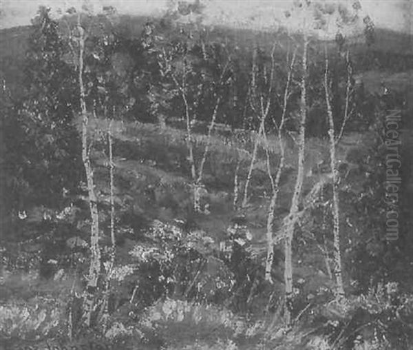 Hillside Path Oil Painting by Francis Hans Johnston