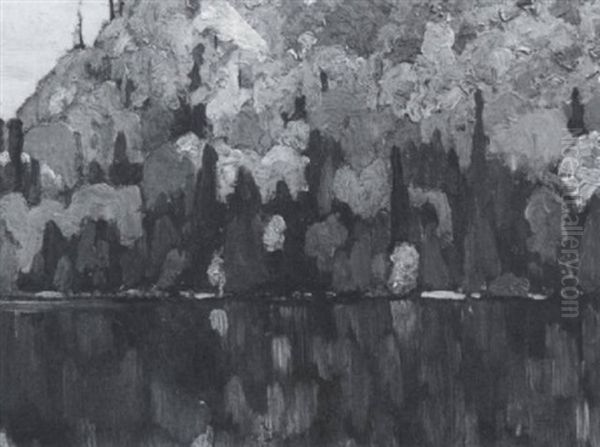 Sombre Reflections Oil Painting by Francis Hans Johnston