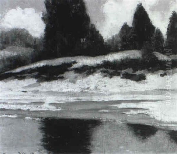 Welcome Spring Oil Painting by Francis Hans Johnston