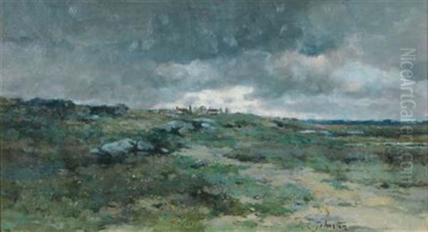 The Approaching Storm Oil Painting by Reuben Le Grande Johnston