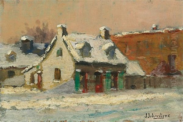 Old House, St. Joachim Oil Painting by John Young Johnstone