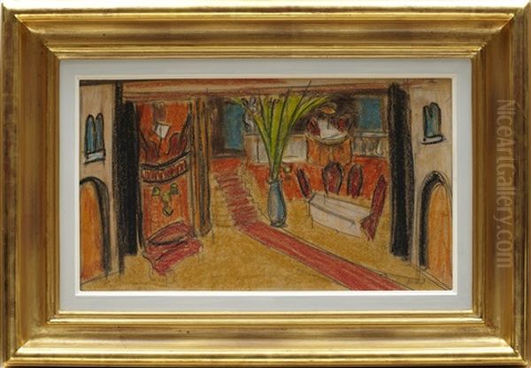 Restaurant Oil Painting by John Jon-And