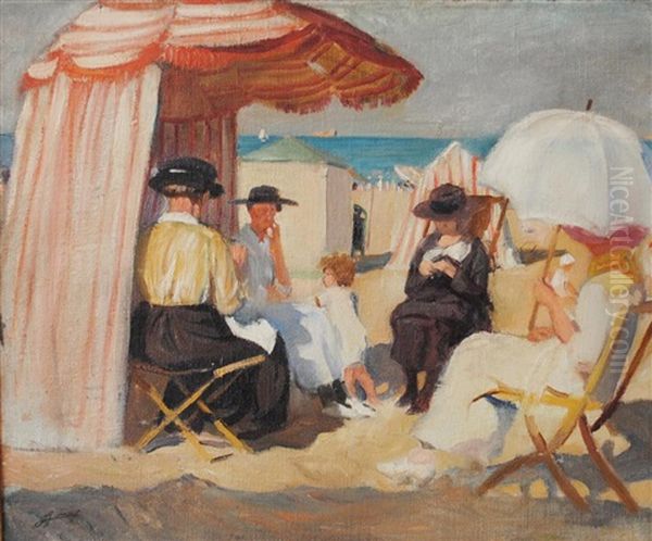 Landschaftsmotiv Oil Painting by Lucien Hector Jonas