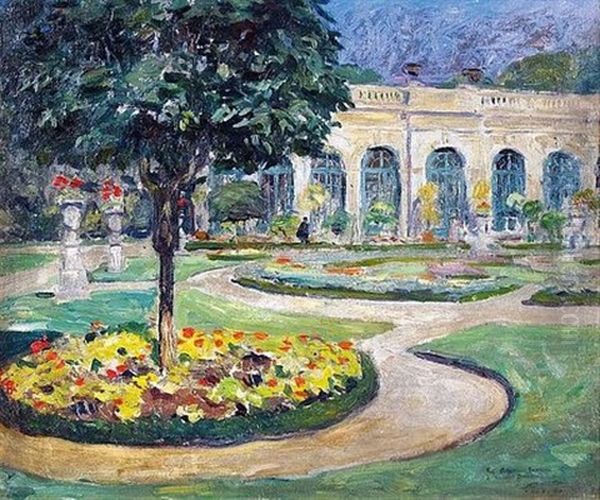 L'orangerie Oil Painting by Lucien Hector Jonas
