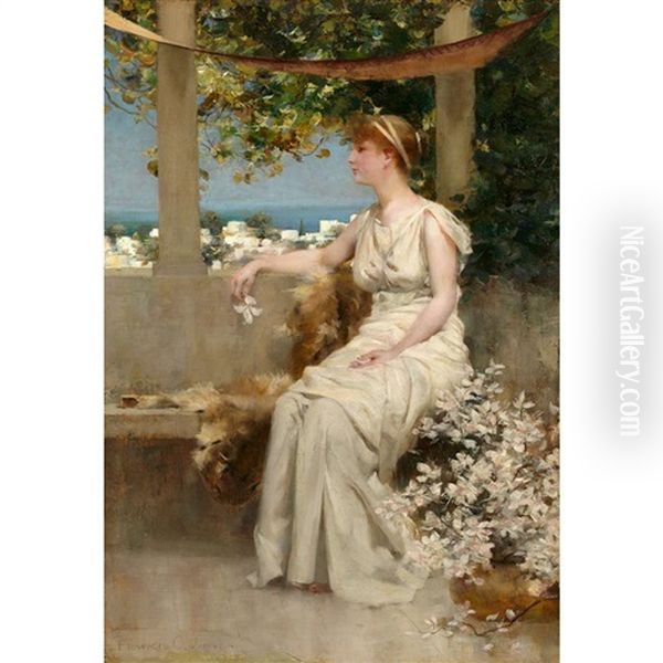 On The Terrace Oil Painting by Francis Coates Jones
