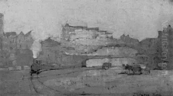 Pyrmont, Sydney Harbour Oil Painting by John Llewellyn Jones