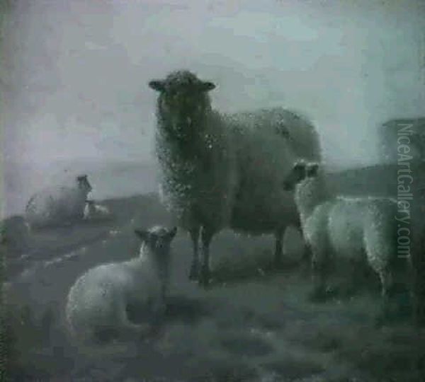 Summer                                                      Winter Oil Painting by Charles Jones