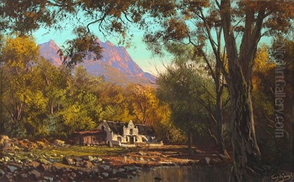 Near Stellenbosch Oil Painting by Tinus de Jongh