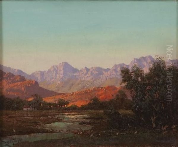 Farmhouse Near Barrydale Oil Painting by Tinus de Jongh