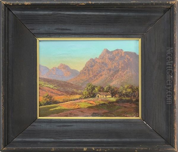 House In A Landscape Oil Painting by Tinus de Jongh