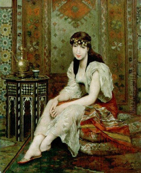 Orientaalse Oil Painting by Gustave Leonhard de Jonghe