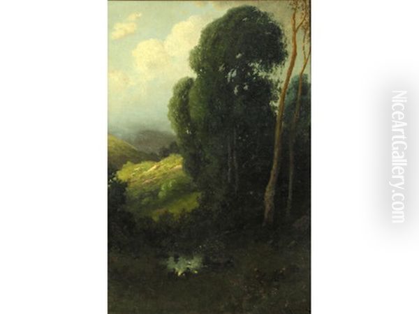 Springtime Oil Painting by Carl Henrik Jonnevold