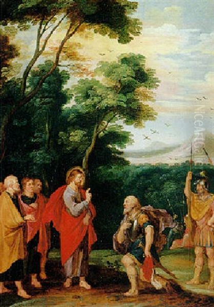 Christ And The Captain Of Kapharnaum Oil Painting by Hans Jordaens III