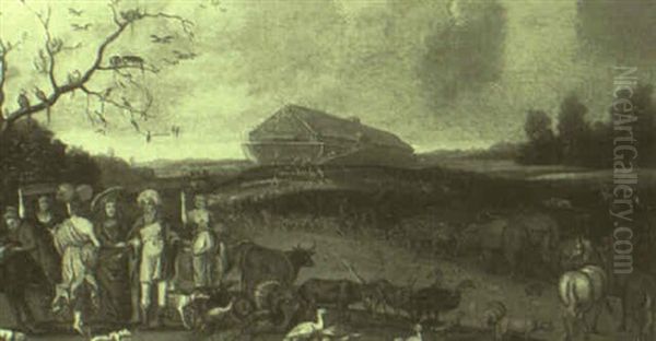 Noah's Ark Oil Painting by Hans Jordaens III