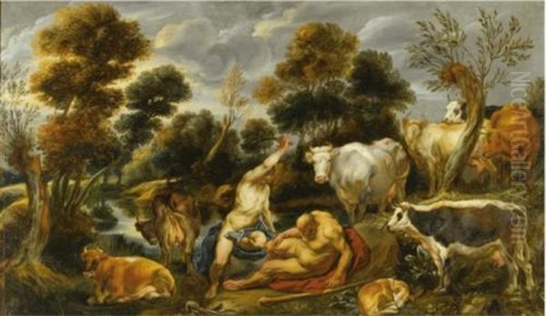 Mercury, Argus, And Io Oil Painting by Jacob Jordaens