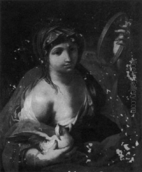 Saint Holding A Dove Oil Painting by Jacob Jordaens