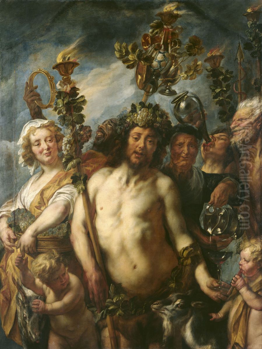 The Triumph Of Bacchus Oil Painting by Jacob Jordaens