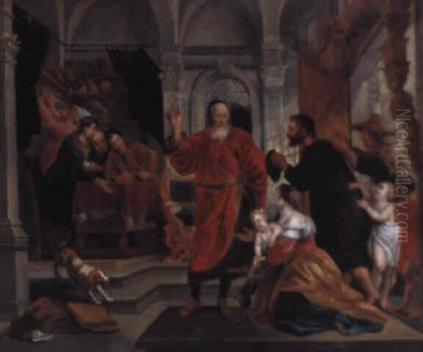 Episode De La Vie De Saint Yves, Patron Des Avocats Oil Painting by Jacob Jordaens