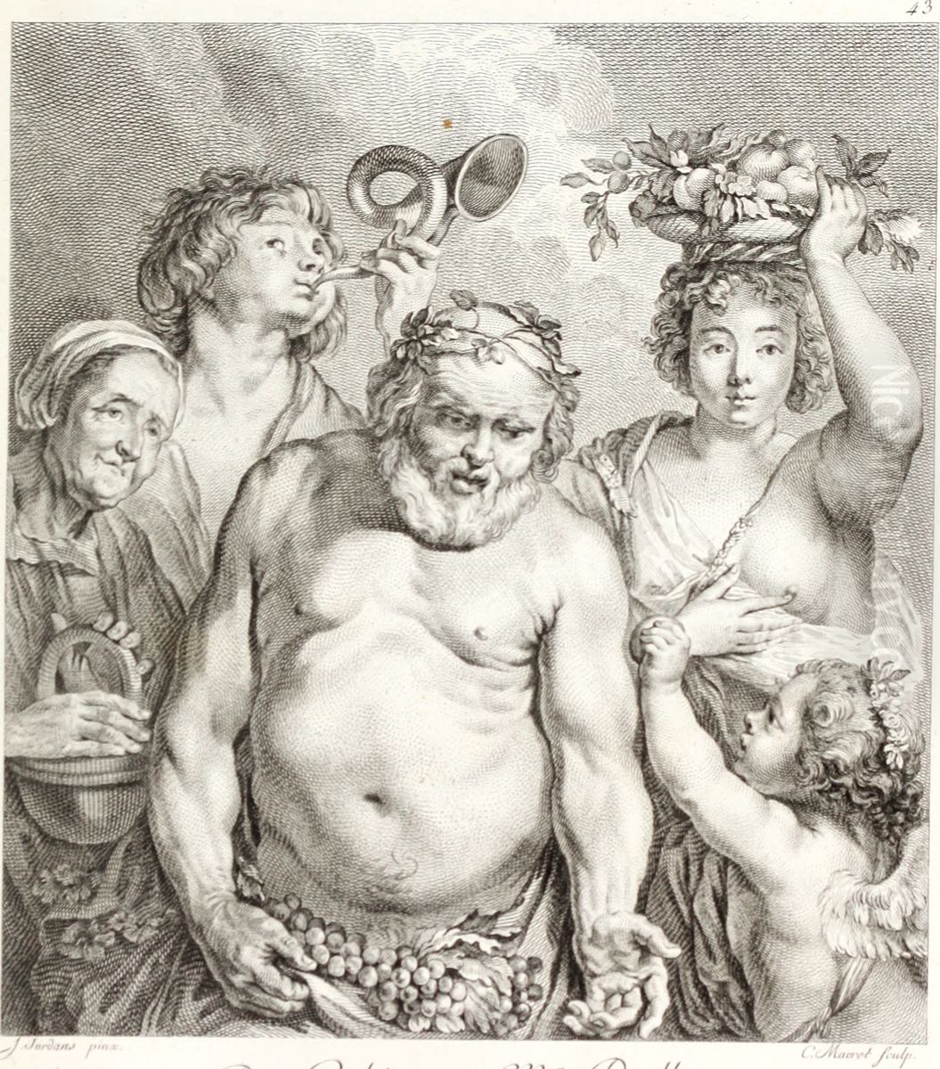Silenus Oil Painting by Jacob Jordaens