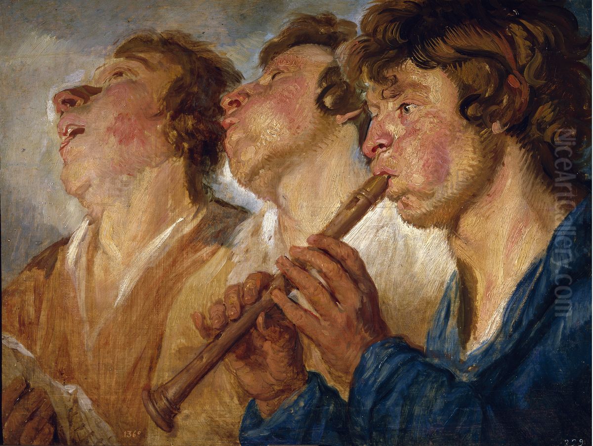 Three Musicians Oil Painting by Jacob Jordaens