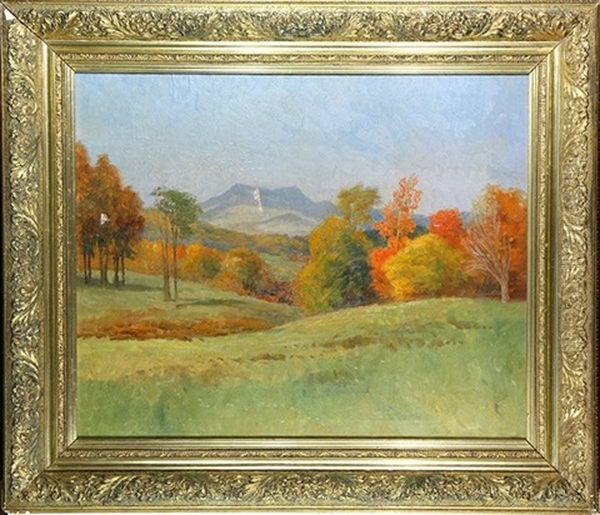 Autumn View Oil Painting by Christian A. Jorgensen