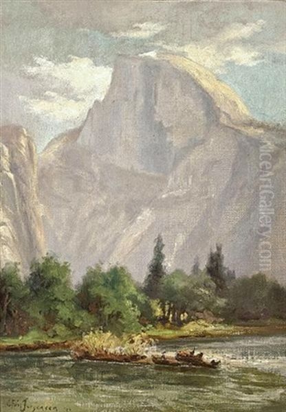 Half Dome Oil Painting by Christian A. Jorgensen