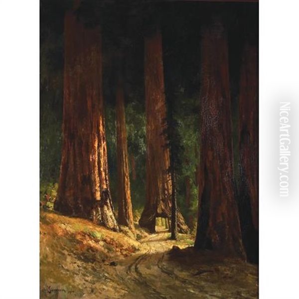 Tunnel Tree Oil Painting by Christian A. Jorgensen