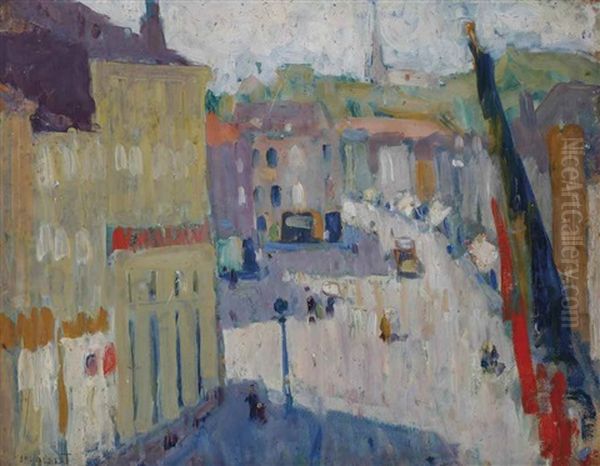 Street View, France Oil Painting by Albert Joseph