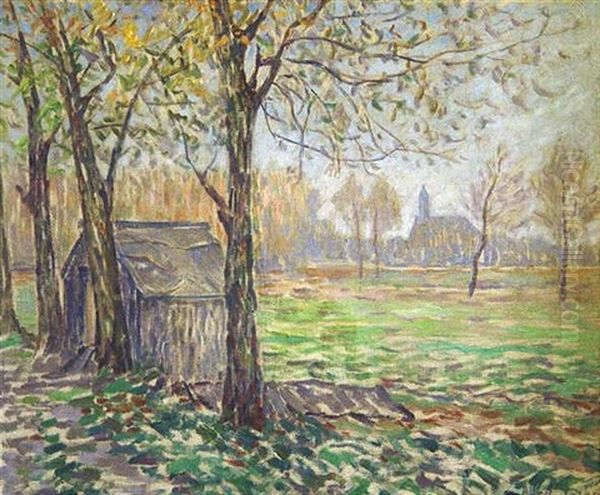 Fruhlingslandschaft Oil Painting by Albert Joseph