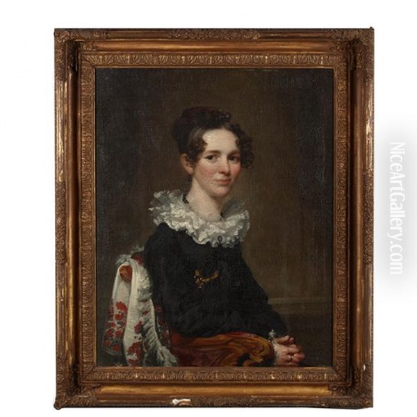 Portrait Of Lucretia Benjamin Bradish Oil Painting by Matthew Harris Jouett
