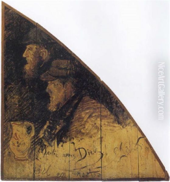 Maitre Apres Dieu Oil Painting by Emile Jourdan