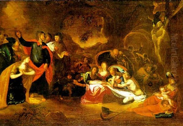 La Risurrezione Di Lazzaro Oil Painting by Jean-baptiste Jouvenet