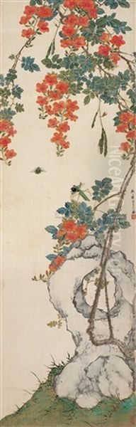 Flowers Oil Painting by Ju Lian