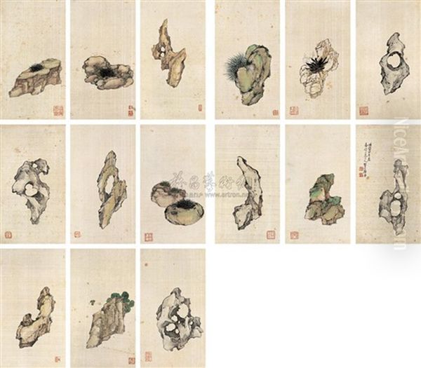 Stone (16 Works) Oil Painting by Ju Lian