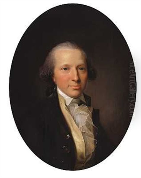 Portraet Af Generalkrigskommissaer Ole Tonder Lange Til Oxholm, Bratskov Og Kastrupgaard Oil Painting by Jens Juel