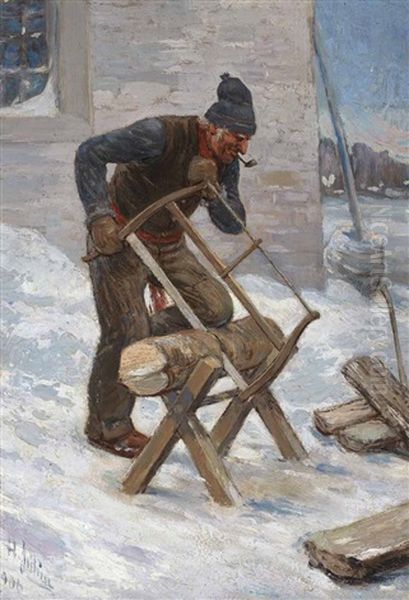 Habitant Oil Painting by Henri Julien