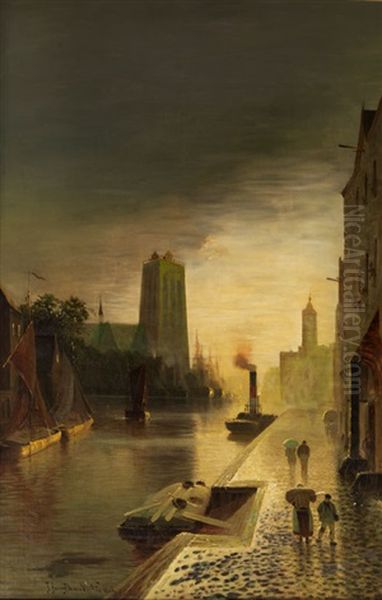 Ansicht Von Gent Oil Painting by Johann II Jungblut