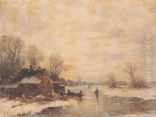 Winterlandschaft Oil Painting by Johann II Jungblut